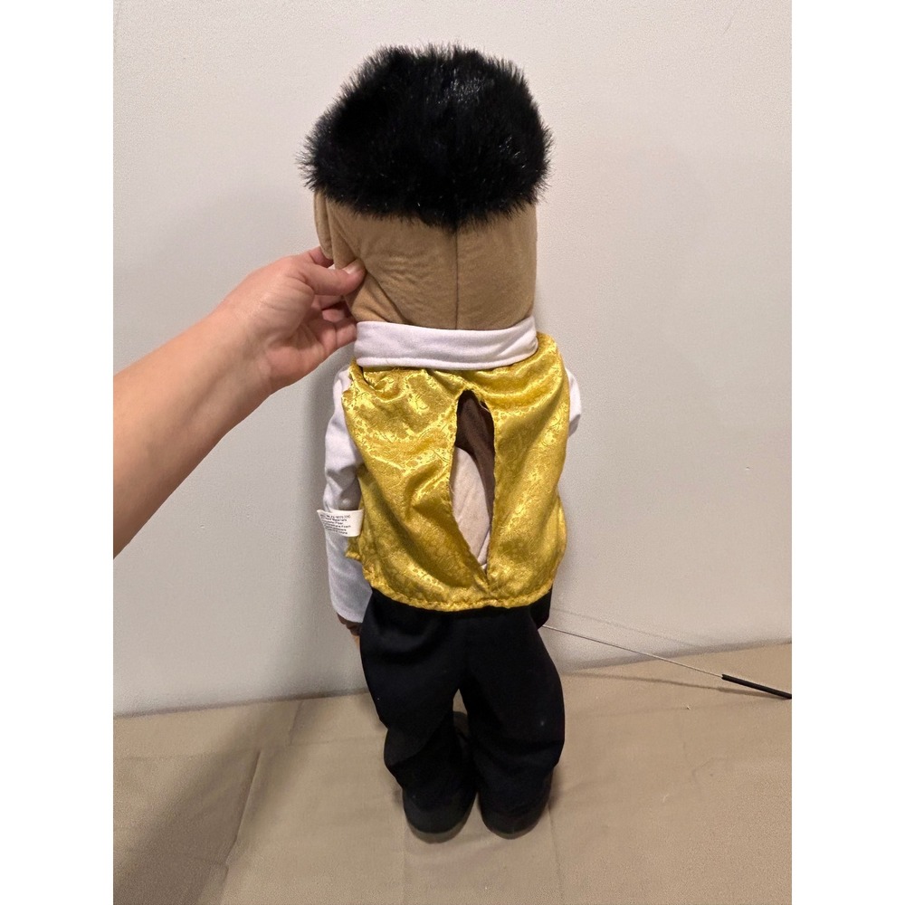 Sunny Puppets Boy Hand Puppet Gold Vest Black Pants GS4566 New with Tags - Picture 2 of 6